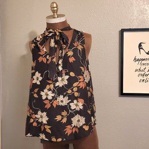 Anthropologie Maeve Floral Print Top